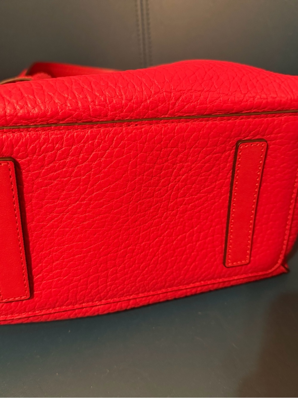 Maison Pourchet Blossom Small red satchel/crossbody *NEW - Picture 4 of 4